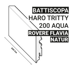 412408 Flavia Natur battiscopa Haro Tritty 200 Aqua
