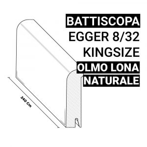 Battiscopa Egger 8/32 Kingsize Olmo Lona Naturale