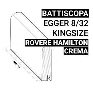 Battiscopa Egger 8/32 Kingsize Hamilton Crema
