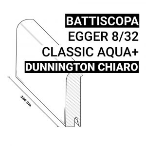 Battiscopa Egger Dunnington Chiaro 8/32 Aqua+