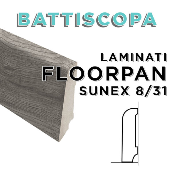 Battiscopa laminati coordinati Floorpan 8/31 Sunex