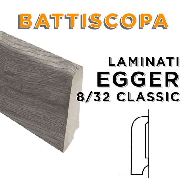 Battiscopa Pavimento Laminato Egger Linea 8/32 Classic