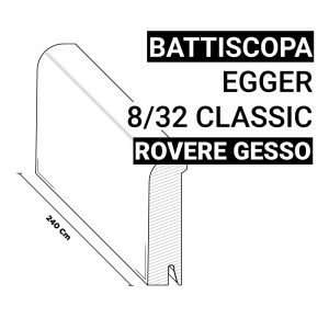 Battiscopa Rovere Gesso Egger 8/32 Classic
