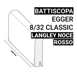 Battiscopa Langley Noce Rosso Egger 8/32 Classic