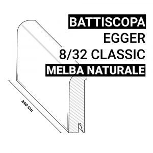 Battiscopa Rovere Melba Naturale Egger 8/32 Classic