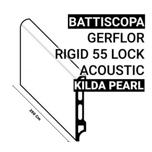 Battiscopa SPC Gerflor 55 Lock Acoustic Kilda Pearl