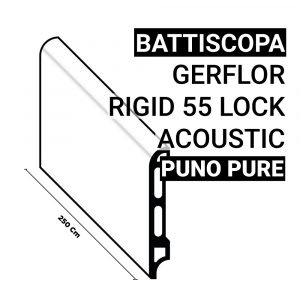 Battiscopa SPC Gerflor 55 Lock Acoustic Puno Pure