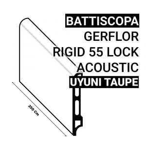 Battiscopa SPC Gerflor 55 Lock Acoustic Uyuni Taupe