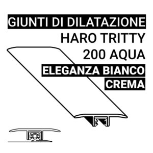 Giunto di Dilatazione Haro Tritty 200 Aqua Eleganza Bianco Crema