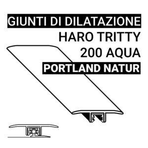 Giunto di Dilatazione Haro Tritty 200 Aqua Portland Natur