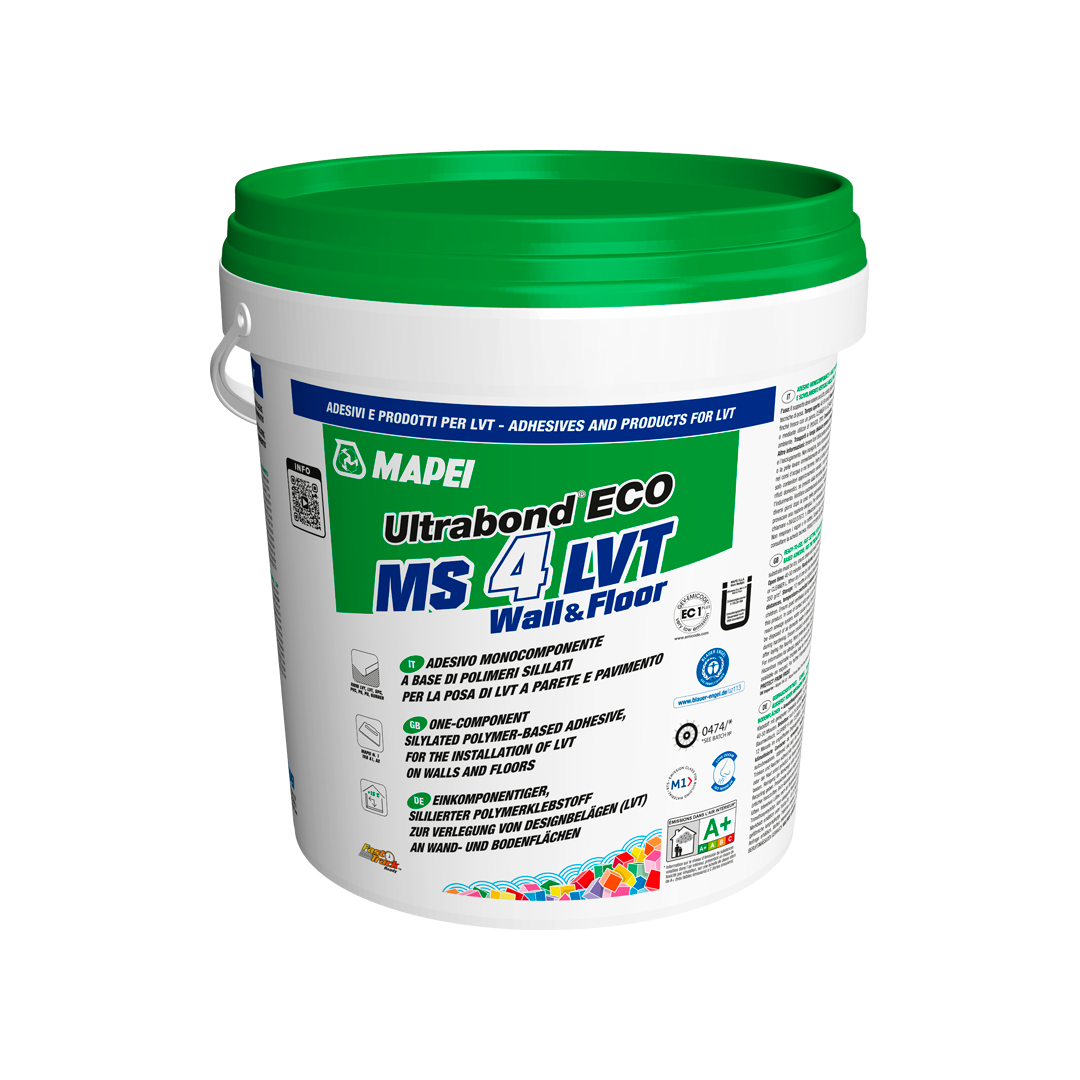 Colla per pavimenti SPC e pannelli murali Mapei Ultrabond ECO MS 4 LVT