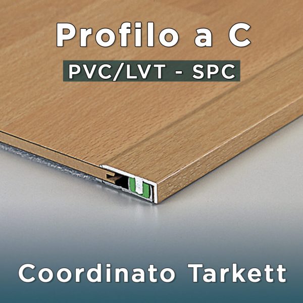 Profili a C coordinato Tarkett per PVC-LVT e SPC