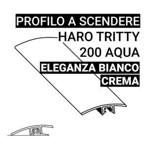 Profilo a scendere Haro Tritty 200 Aqua Eleganza Bianco Crema
