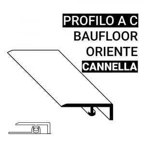 Profilo terminale a C Baufloor Oriente Cannella