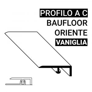 Profilo terminale a C Baufloor Oriente Vaniglia