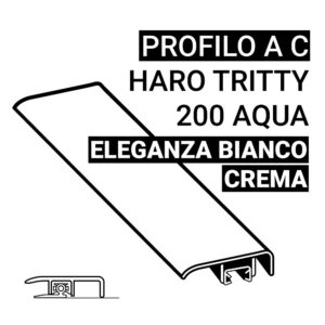 Profilo Terminale Haro Tritty 200 Aqua Eleganza Bianco Crema