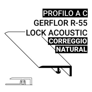 Profilo C SPC Gerflor R-55 Lock Acoustic Correggio Natural