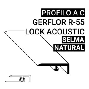 Profilo C SPC Gerflor R-55 Lock Acoustic Selma Natural