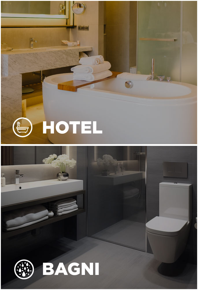 Wall Panel SPC Rivestimenti Murali per bagni di hotel